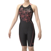 (レディース)競泳水着 レディース 水泳 フィットネス ワンピース スパッツ AS5SWF10L BKRD