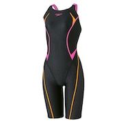 (レディース)競泳水着 レディース 水泳 フレックスシグマカイセミオープンバックニースキン WA承認 ピンク SS-3L SCW12302FG PP 競技用