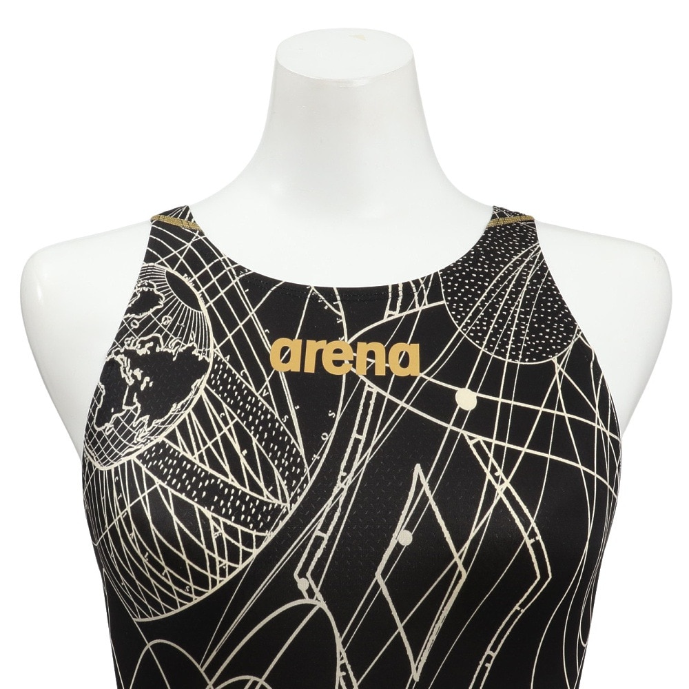 アリーナ（ARENA）（レディース）競泳水着 レディース 水泳 レーシングワンピーススパッツ WA承認モデル AS5FRC20L BKGD