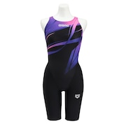 (レディース)競泳水着 レディース 水泳 レーシングワンピーススパッツ WA承認モデル AS5FRC59L BKPP