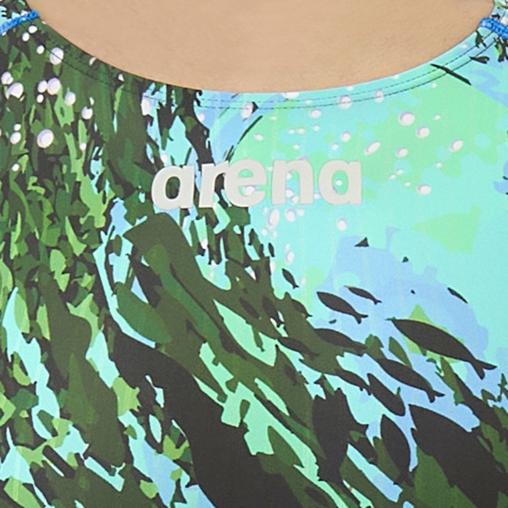 アリーナ（ARENA）（レディース）競泳水着 レディース 水泳 ハーフスパッツ オープンバック 着やストラップ WA承認 AS5FRC68L BKBL
