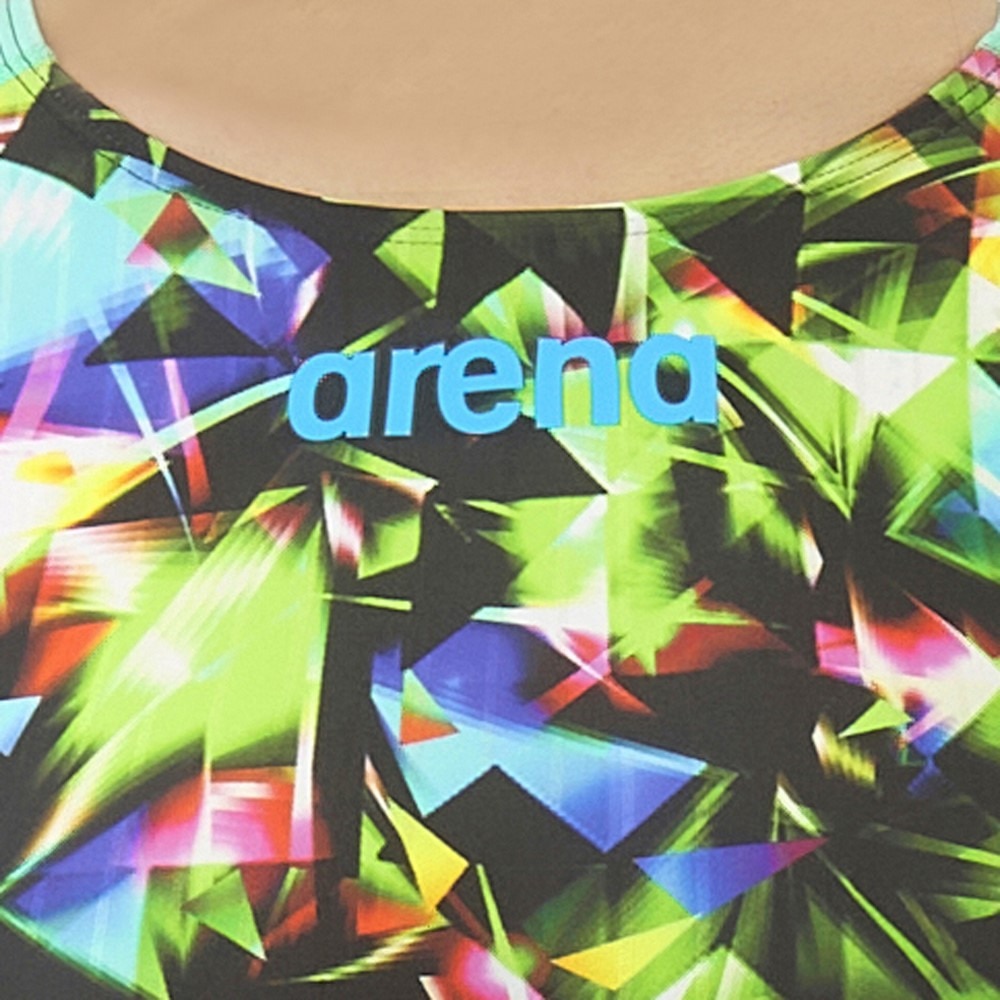 アリーナ（ARENA）（レディース）競泳水着 レディース 水泳 レーシングワンピーススパッツ オープンバック ハーフレッグ WA承認 AS5FRC69L BKGR