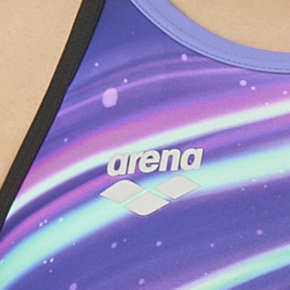アリーナ（ARENA）（レディース）競泳水着 レディース 水泳 トレーニングワンピーススパッツ オープンバック・ハーフレッグ AS5FWM27L BKPP