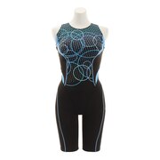 ウィッテム（HUITIEME）（レディース）フィットネス水着 レディース 水泳レッグスーツ HU21FFM832003BKBU