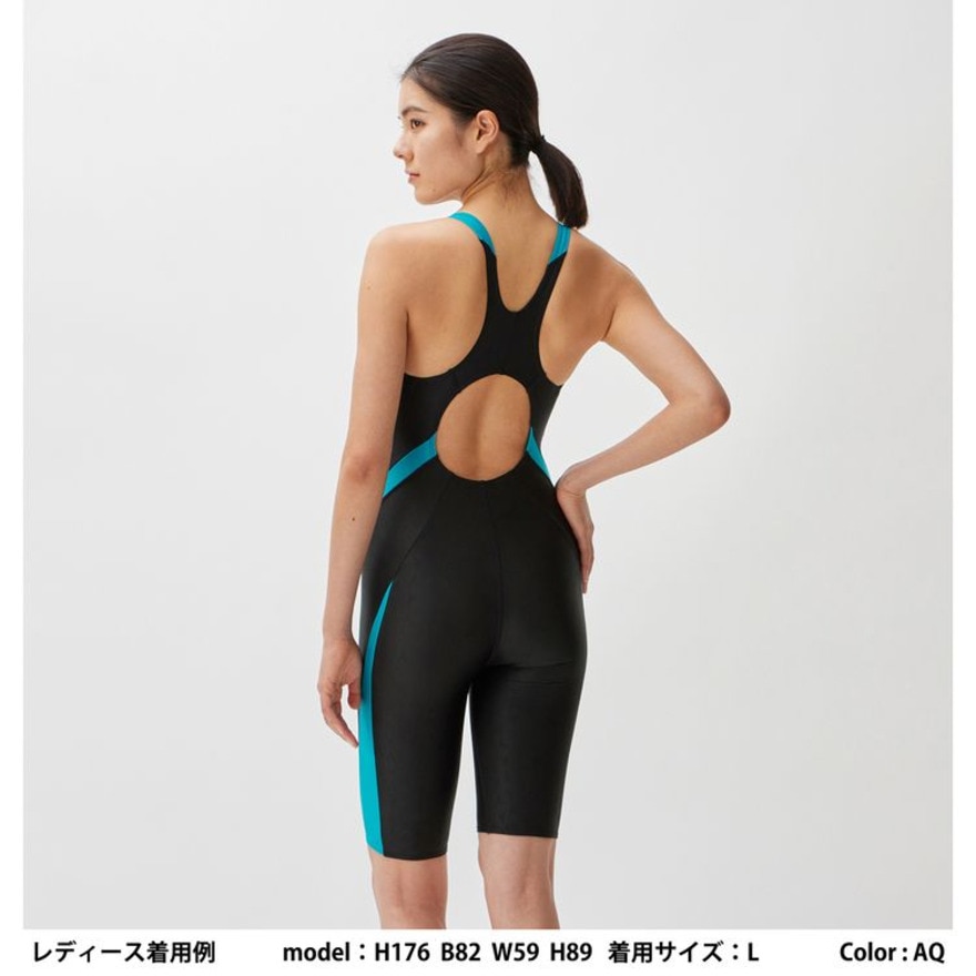 スピード（SPEEDO）（レディース）フィットネス水着 レディース 水泳 コンフォートラップニースキン SFW12301 AQ