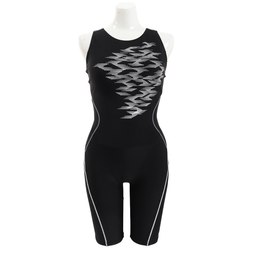 スピード（SPEEDO）（レディース）フィットネス水着 UVカット レディース 水泳 ウェーブブレイクルースンニースキン SFW12304 KW