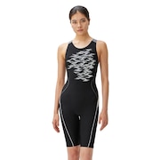 スピード(SPEEDO)(レディース)フィットネス水着 UVカット レディース 水泳 ウェーブブレイクルースンニースキン SFW12304 KW