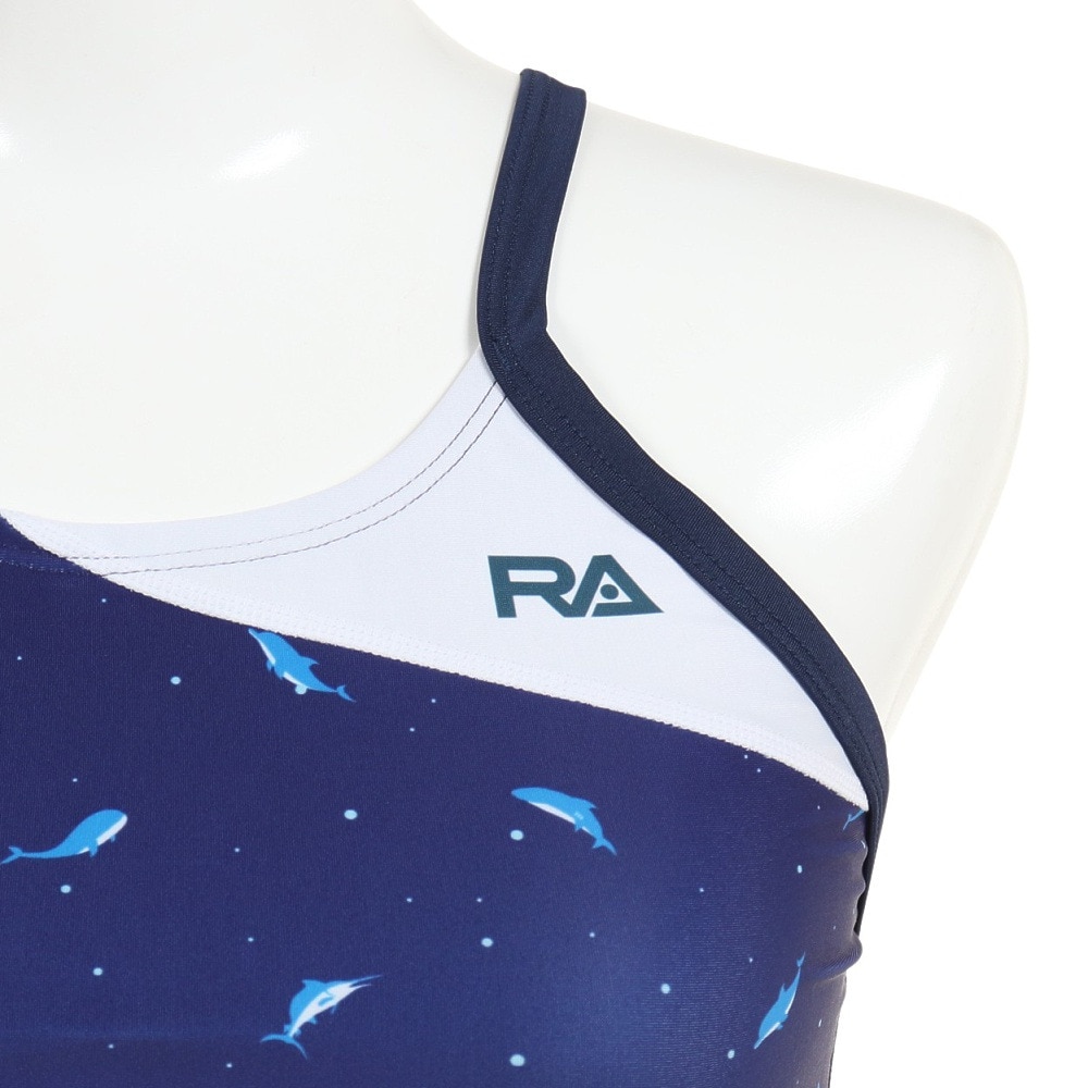 RA（RA）（レディース）フィットネス水着 レディース 水泳 ショートジョン GRAND BLUE RA123-SBLUE NV