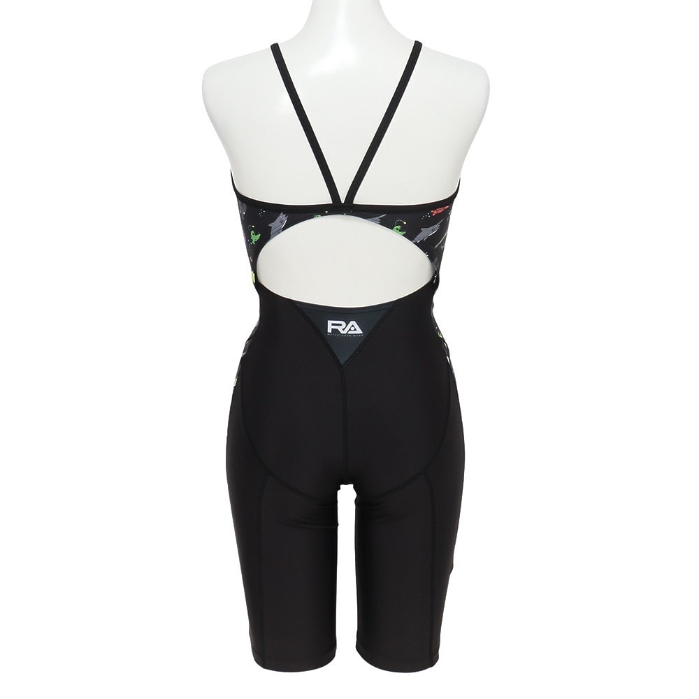 RA（RA）（レディース）フィットネス水着 レディース 水泳 ショートジョン DEEP OCEAN RA123-SDOPA BK