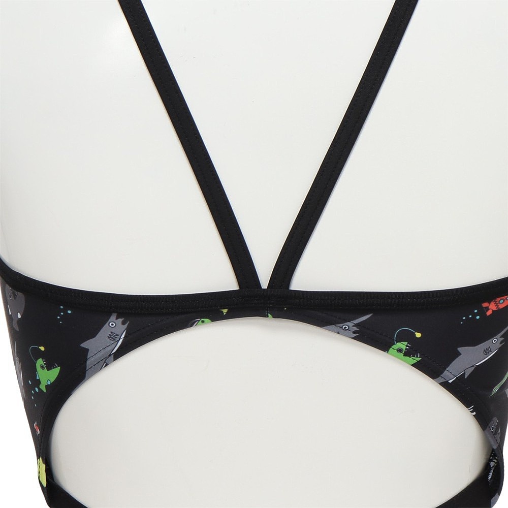 RA（RA）（レディース）フィットネス水着 レディース 水泳 ショートジョン DEEP OCEAN RA123-SDOPA BK