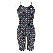 (レディース)フィットネス水着 レディース 水泳 ショートジョン DEEP OCEAN RA123-SDOPA BK