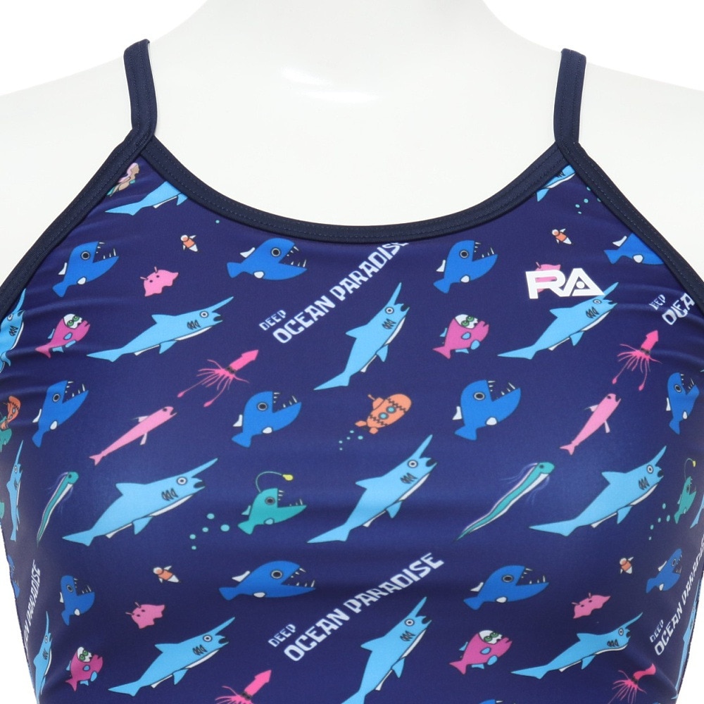 RA（RA）（レディース）フィットネス水着 レディース 水泳 ショートジョン DEEP OCEAN RA123-SDOPA NV