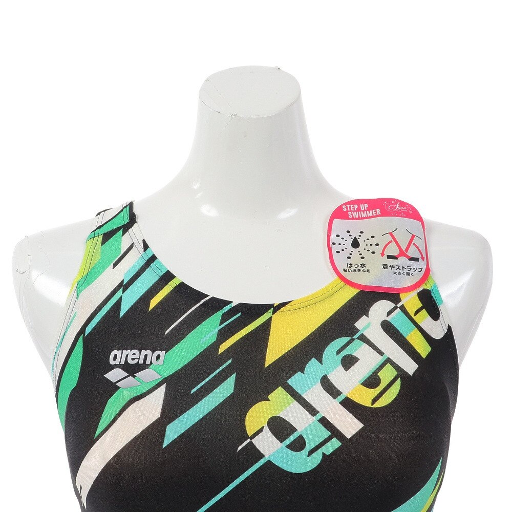 アリーナ（ARENA）（レディース）フィットネス水着 レディース 水泳 アクアエクサ ワンピースパッツ FLA-3906W BKGN