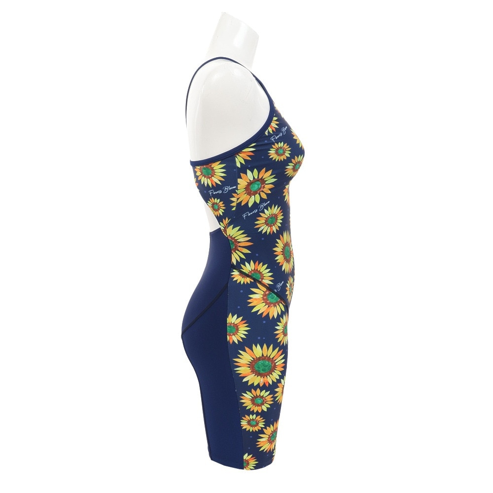 RA（RA）（レディース）フィットネス水着 レディース 水泳 オールインワン FLOWERSBLOOM RA523-SFBMA NV