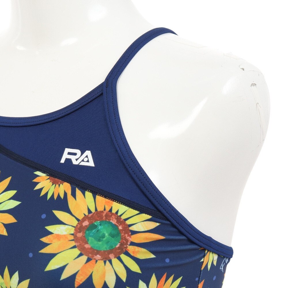 RA（RA）（レディース）フィットネス水着 レディース 水泳 オールインワン FLOWERSBLOOM RA523-SFBMA NV