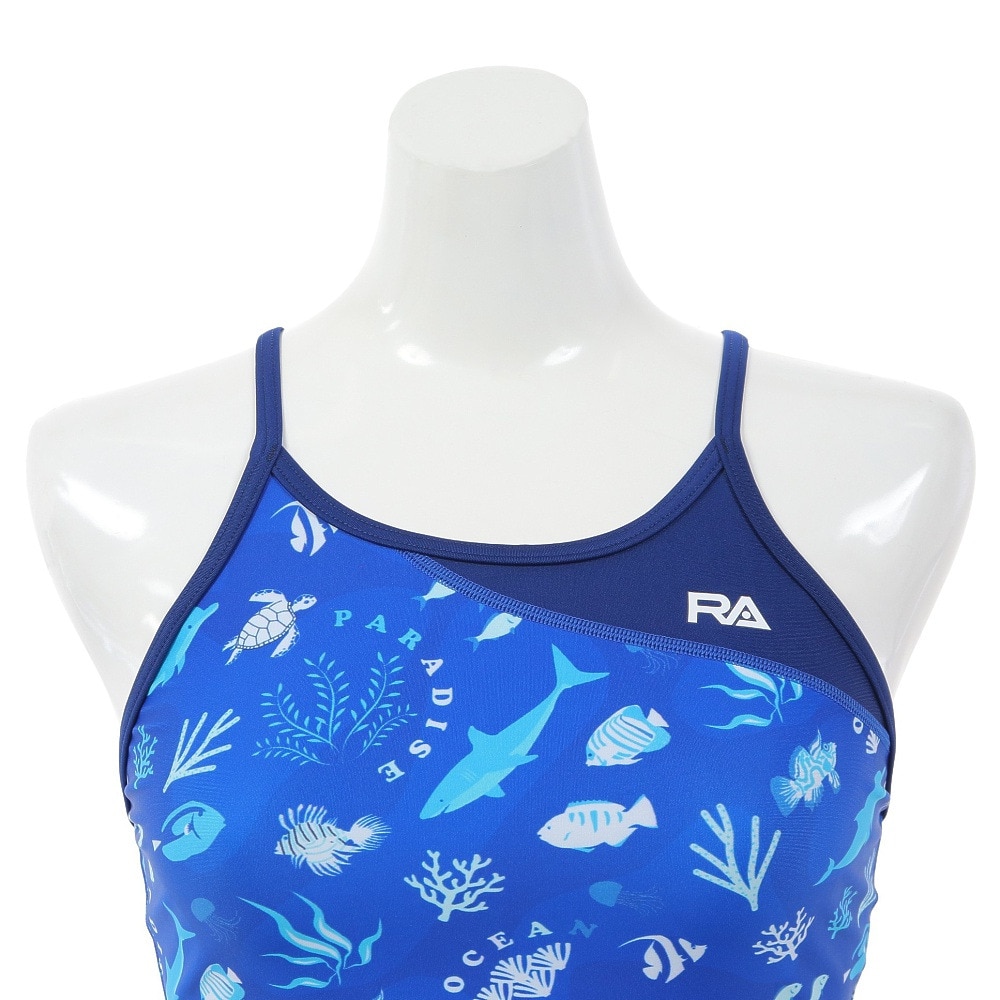 RA（RA）（レディース）フィットネス水着 レディース 水泳 オールインワン OCEANPARADIS RA523-SOCEN BL