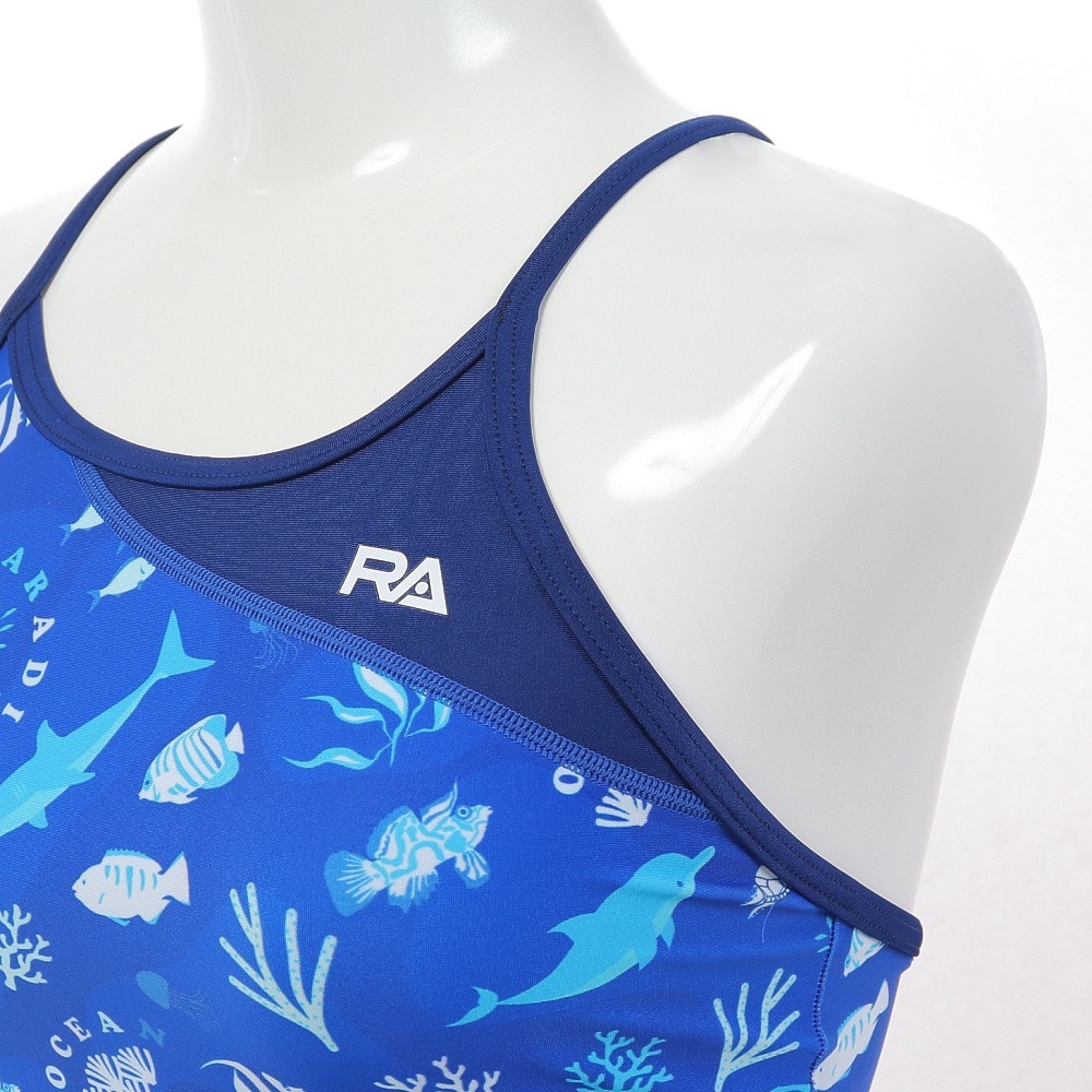 RA（RA）（レディース）フィットネス水着 レディース 水泳 オールインワン OCEANPARADIS RA523-SOCEN BL