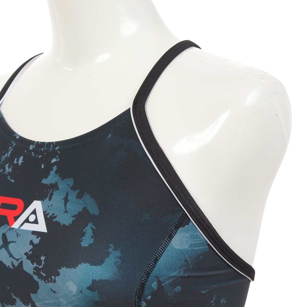 RA（RA）（レディース）フィットネス水着 レディース 水泳 オールインワン UNDERWATER RA523-SUNDR BK