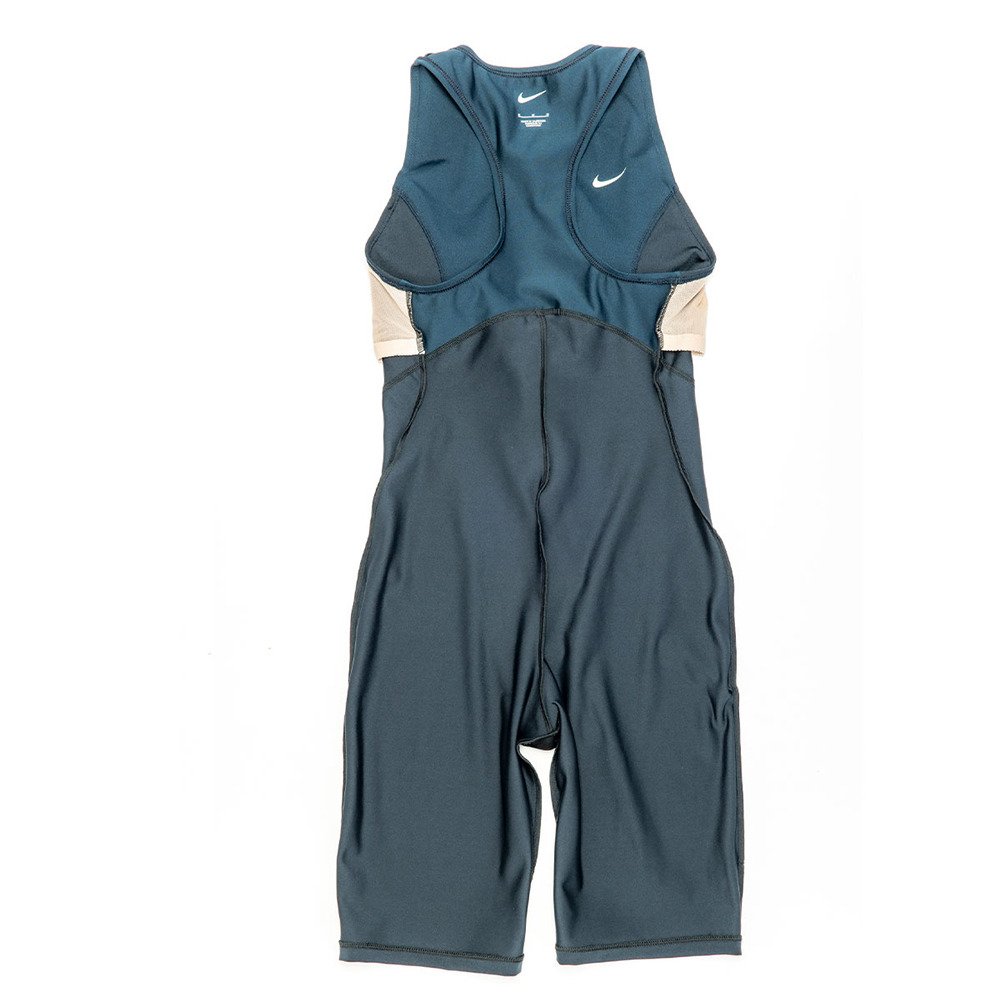 ナイキ（NIKE）（レディース）フィットネス水着 レディース 水泳 SS24 ハーフジップ レッグスーツ 2993108-009