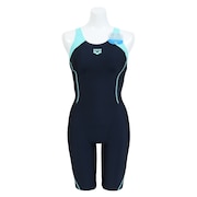 (レディース)フィットネス水着 レディース 水泳 アクアエクサ フィットネスワンピース スパッツ AS5SWF00L NVEM