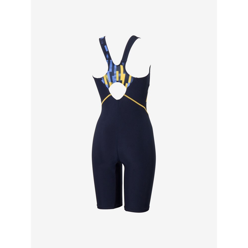 スピード（SPEEDO）（レディース）フィットネス水着 レディース 水泳 ストライプスディライトルースンニースキン SFW12450 YE
