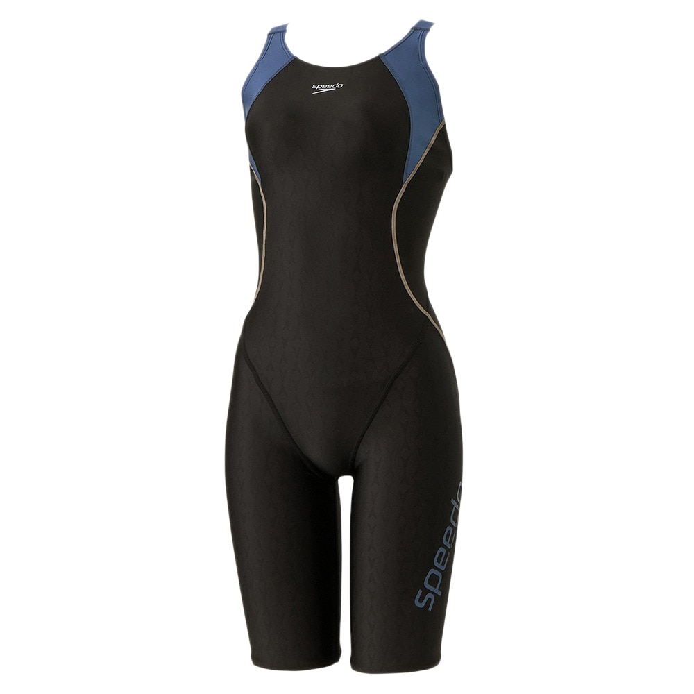 スピード（SPEEDO）（レディース）フィットネス水着 水泳 フレックスシグマ ニューコンフォート ラップ ニースキン 紺 M-LLサイズ SFW12501 GN 撥水 軽量