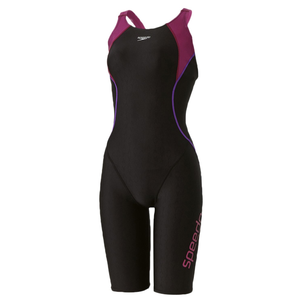 スピード（SPEEDO）（レディース）フィットネス水着 水泳 フレックスシグマ ニューコンフォート ラップ ニースキン ピンク M-LLサイズ SFW12501 WY 撥水 軽量