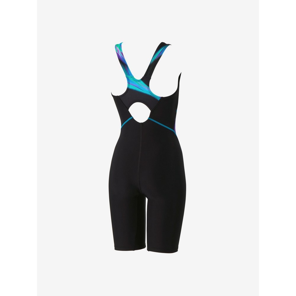 スピード（SPEEDO）（レディース）フィットネス水着 レディース 水泳 オブシディアンルースンニースキン SFW12502 BL