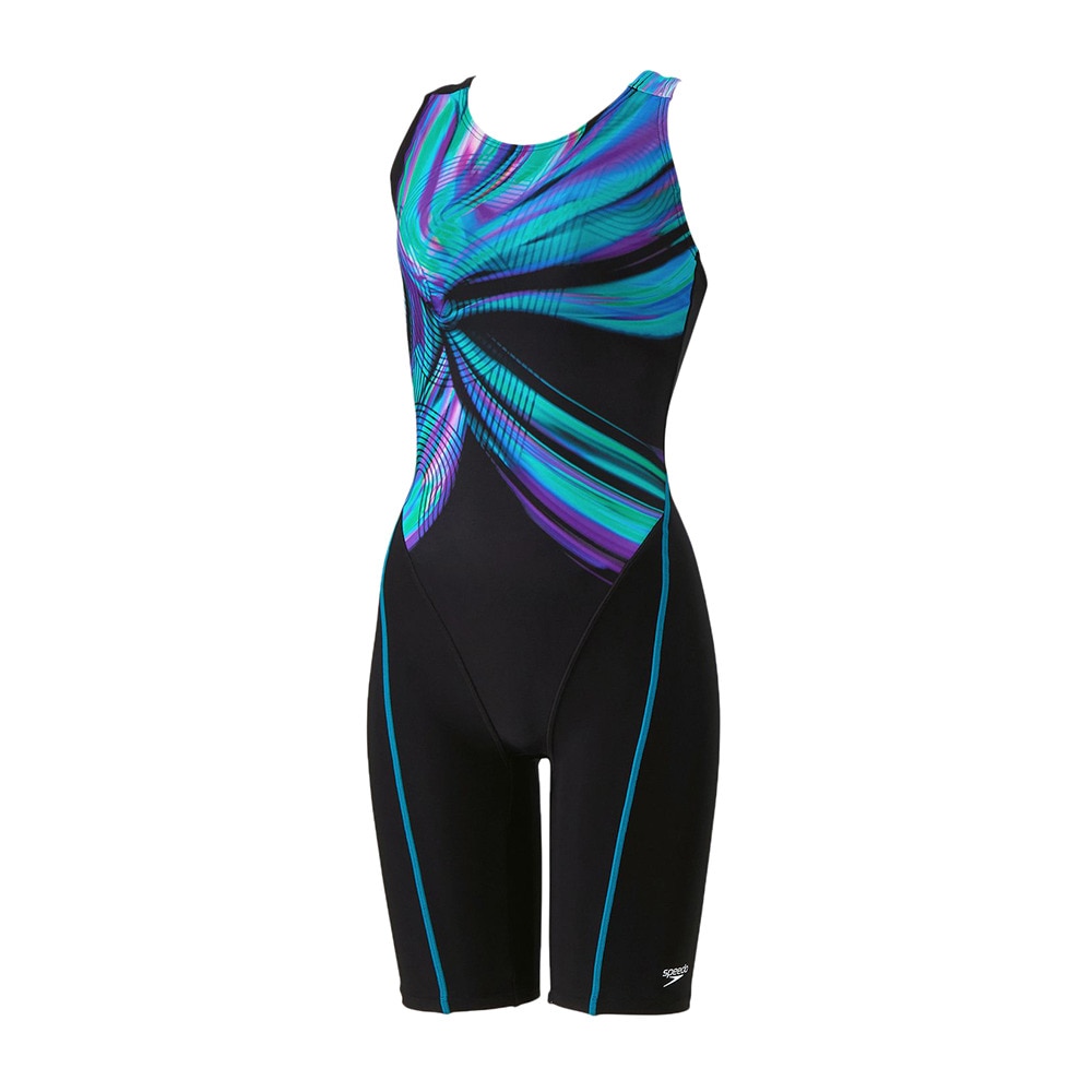 スピード（SPEEDO）（レディース）フィットネス水着 レディース 水泳 オブシディアンルースンニースキン SFW12502 BL