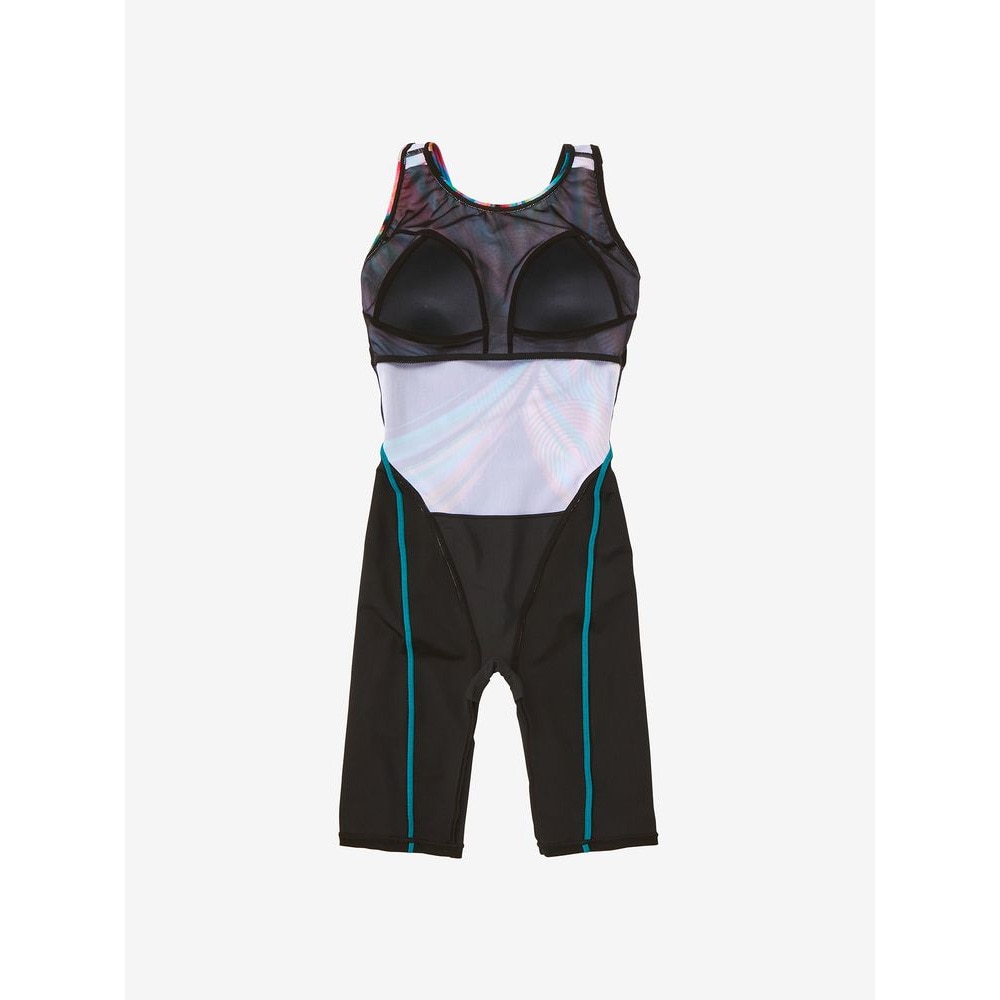 スピード（SPEEDO）（レディース）フィットネス水着 レディース 水泳 オブシディアンルースンニースキン SFW12502 GR