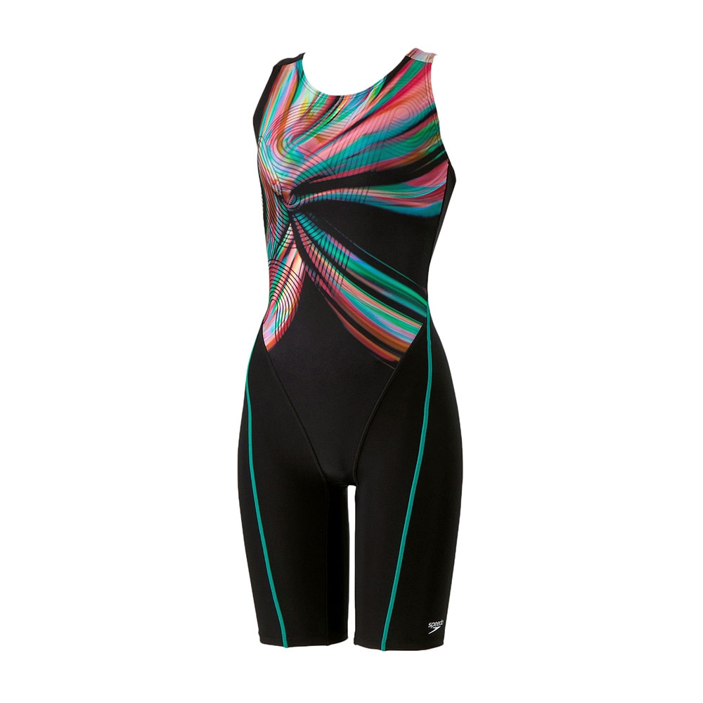 スピード（SPEEDO）（レディース）フィットネス水着 レディース 水泳 オブシディアンルースンニースキン SFW12502 GR