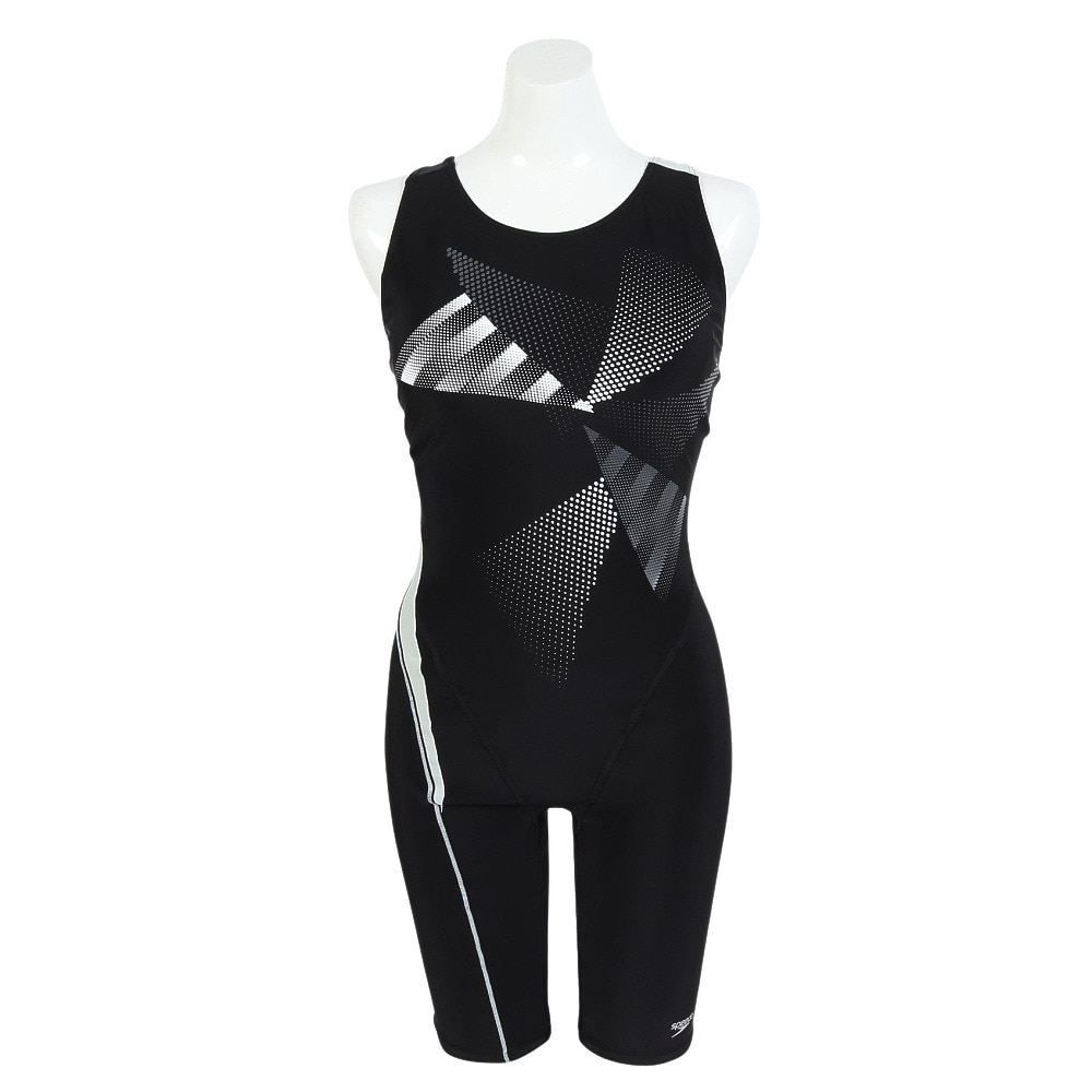 スピード（SPEEDO）（レディース）フィットネス水着 レディース 水泳 トライアングルルースンニースキン SFW12504 K