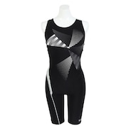 (レディース)フィットネス水着 レディース 水泳 トライアングルルースンニースキン SFW12504 K