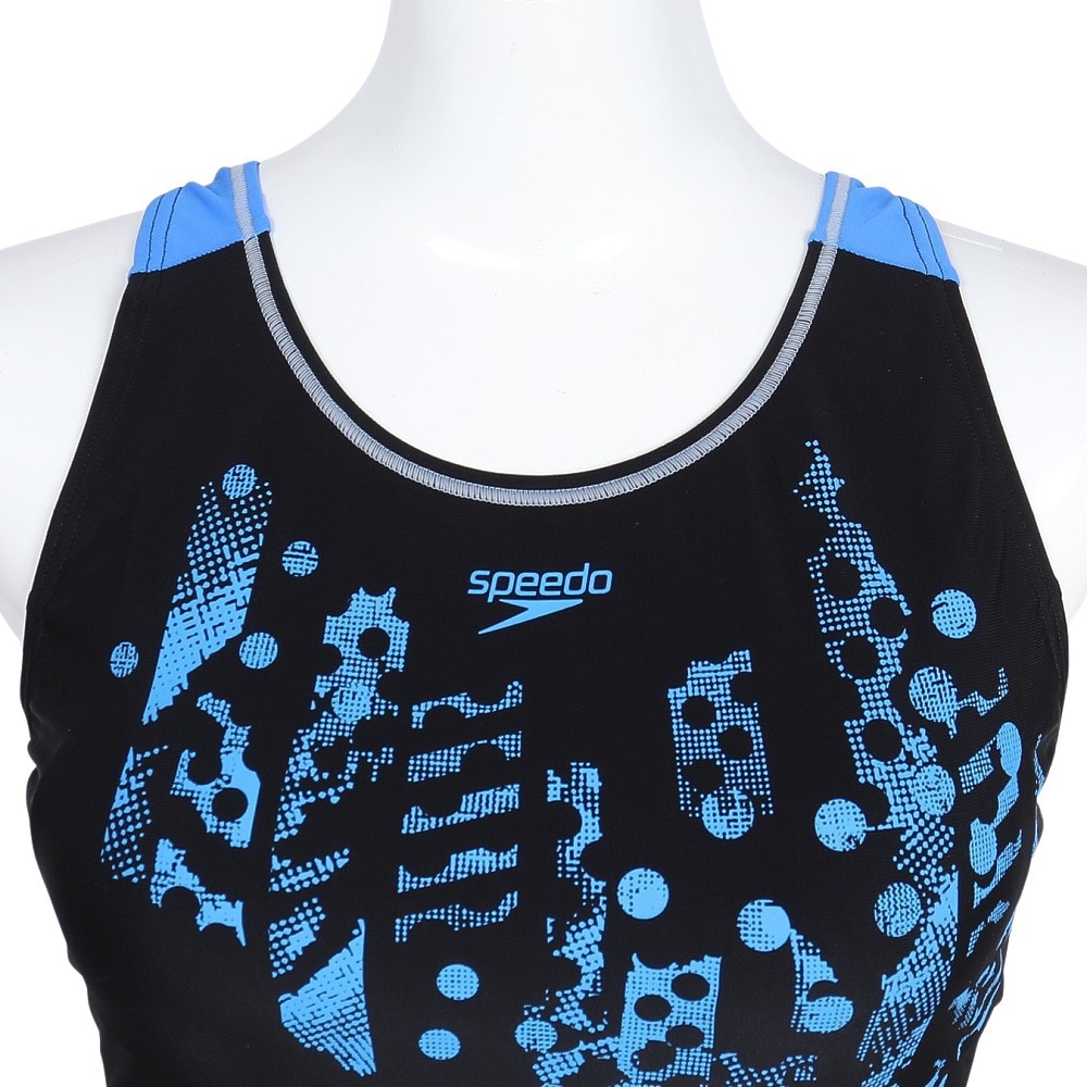 スピード（SPEEDO）（レディース）フィットネス水着 水泳 CRASH-DOT LO-KNEE SFW12505 KB
