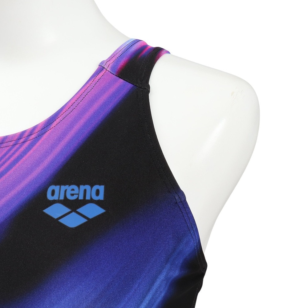 アリーナ（ARENA）（レディース）フィットネス水着 レディース 水泳 アクアエクサ フィットネスワンピース スパッツ AS5FWF07L BKBL