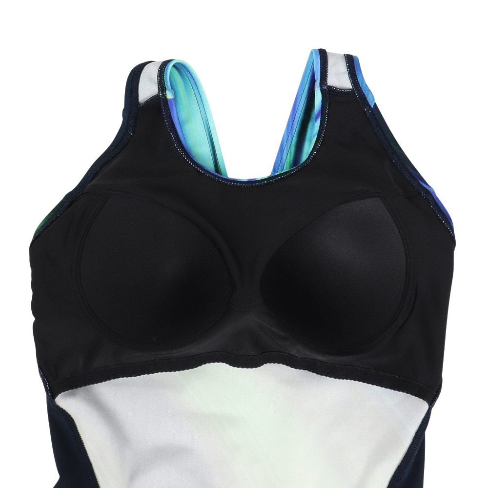 アリーナ（ARENA）（レディース）フィットネス水着 レディース 水泳 アクアエクサ フィットネスワンピース スパッツ AS5FWF07L NVGR