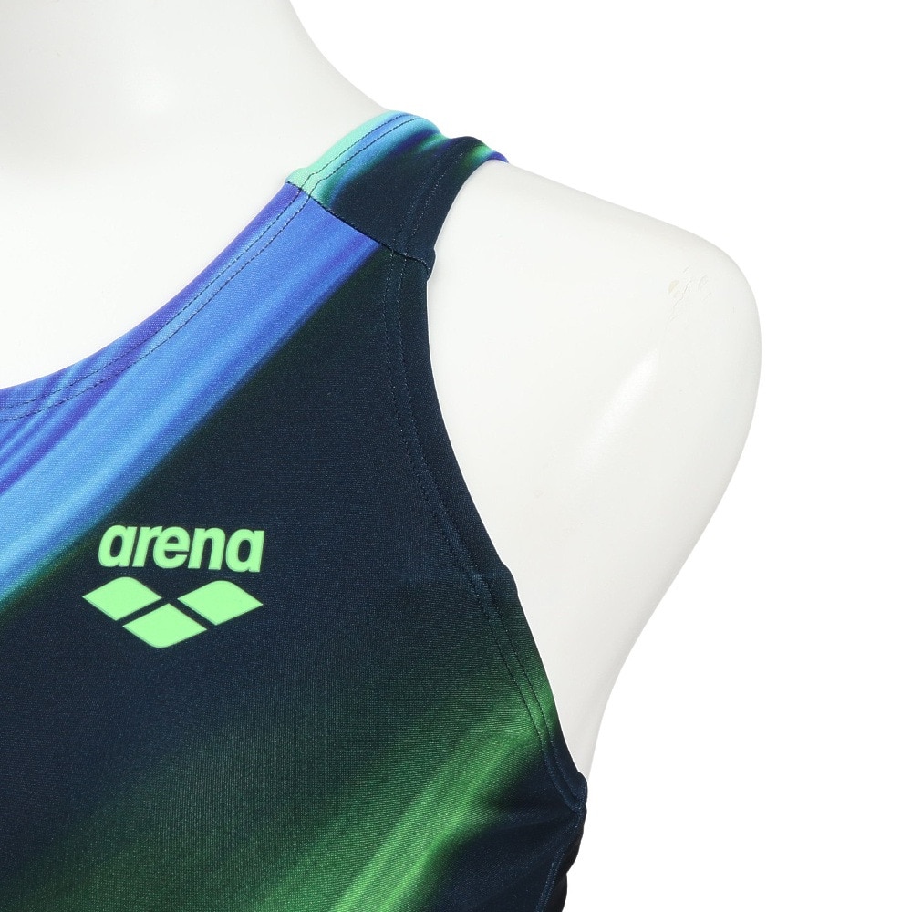 アリーナ（ARENA）（レディース）フィットネス水着 レディース 水泳 アクアエクサ フィットネスワンピース スパッツ AS5FWF07L NVGR