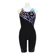 (レディース)フィットネス水着 レディース 水泳 フィットネスワンピーススパッツ AS5FWF11L BKPP