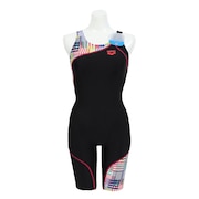 (レディース)フィットネス水着 レディース 水泳 フィットネスワンピーススパッツ AS5FWF13L BKRD