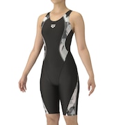 (レディース)フィットネス水着 レディース 水泳 フィットネスワンピーススパッツ AS5FWF14L BKGY