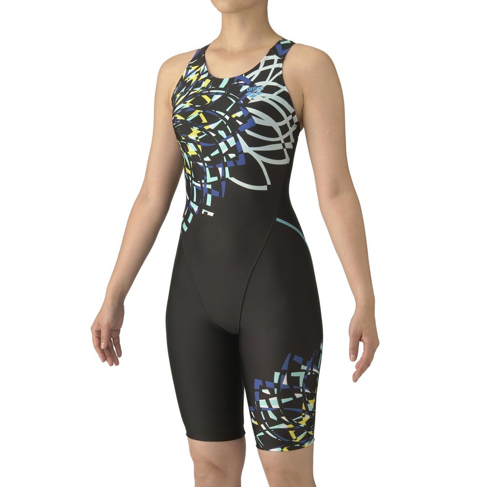 アリーナ(ARENA)フィットネス水着 レディース 水泳 &フィットネスワンピ−ス スパッツ AS5FWF15L BKBL(L… アリーナ（ARENA）（レディース）フィットネス水着 レディース 水泳