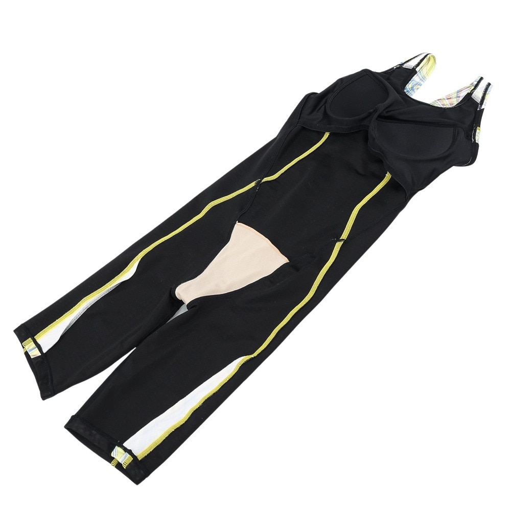 アリーナ（ARENA）（レディース）フィットネス水着 レディース 水泳 フィットネスワンピーススパッツ ぴったりパッド AS5FWF08L BKYL