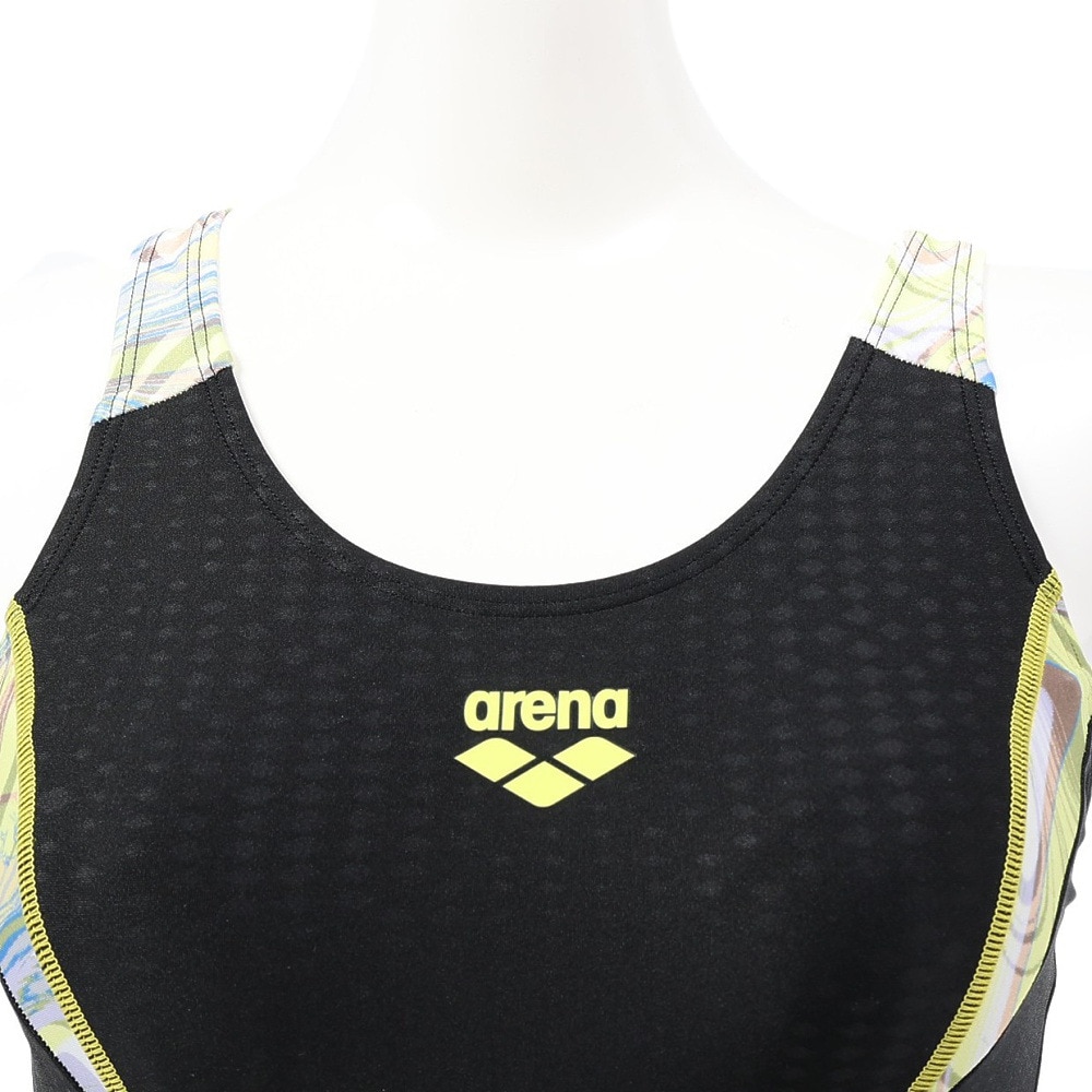 アリーナ（ARENA）（レディース）フィットネス水着 レディース 水泳 フィットネスワンピーススパッツ ぴったりパッド AS5FWF08L BKYL
