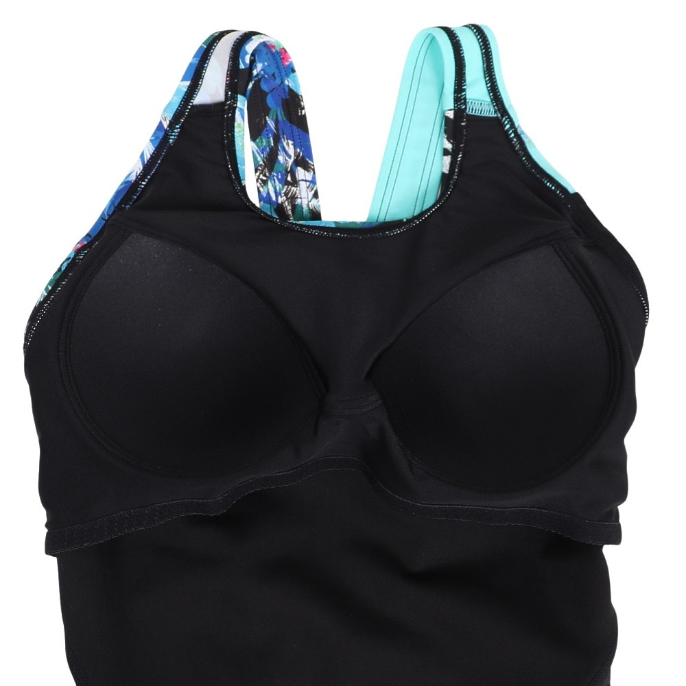 アリーナ（ARENA）（レディース）フィットネス水着 レディース 水泳 アクアエクサ フィットネスワンピーススパッツ AS5FWF09L BKGR