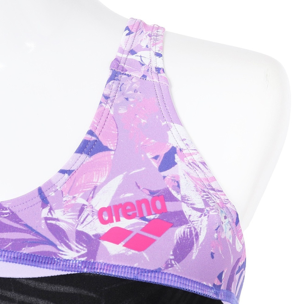 アリーナ（ARENA）（レディース）フィットネス水着 レディース 水泳 アクアエクサ フィットネスワンピーススパッツ AS5FWF09L BKPP