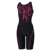 (レディース)フィットネス水着 レディース 水泳 クラッシュドットルースンニースキン SFW12563 KP