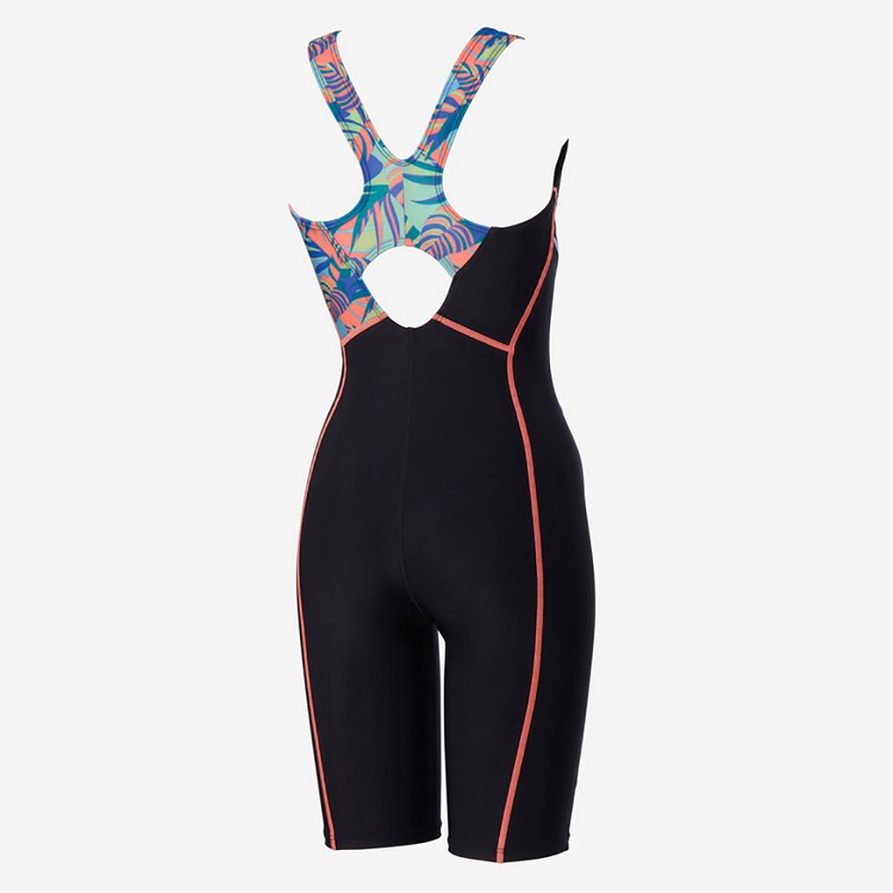 スピード（SPEEDO）（レディース）フィットネス水着 レディース 水泳 アシンメトリー ルースンニースキン M-LLサイズ 水色 SFW12565 MN オールインワン