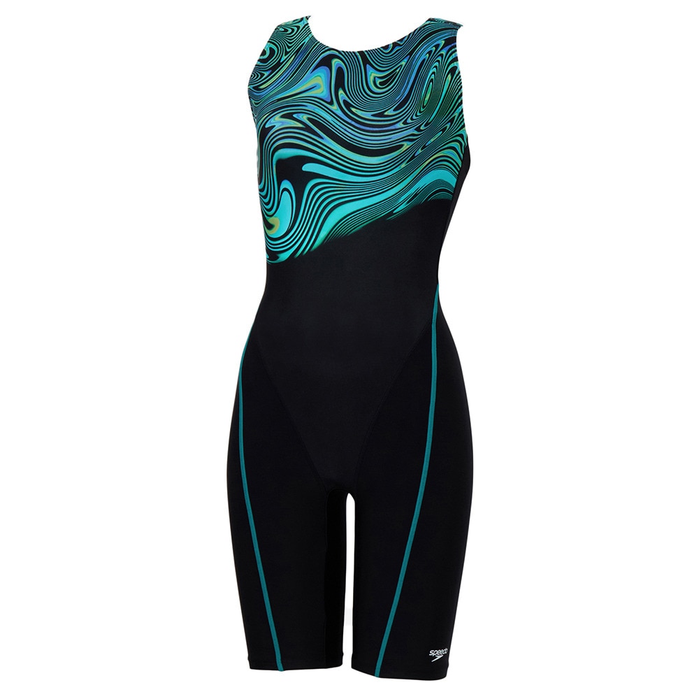 スピード（SPEEDO）（レディース）オールインワン水着 レディース 水泳 アクアラバルースンニースキン SFW12568 BL