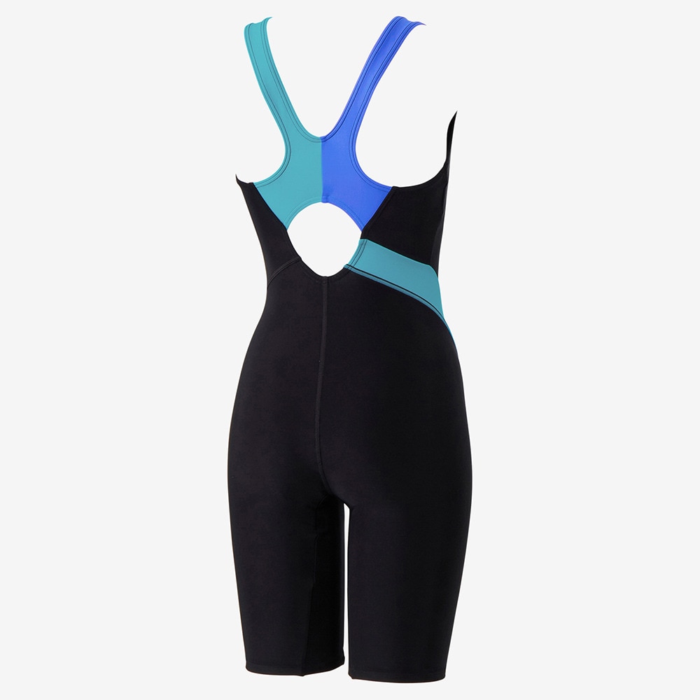 スピード（SPEEDO）（レディース）フィットネス水着 レディース 水泳 トライアングル ルースン ニースキン SFW12569 BL