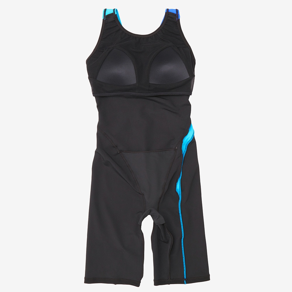 スピード（SPEEDO）（レディース）フィットネス水着 レディース 水泳 トライアングル ルースン ニースキン SFW12569 BL